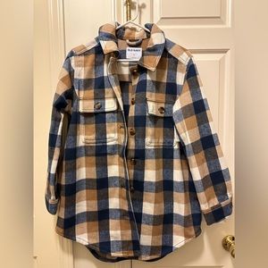 Old Navy Plaid Soft-Brushed Utility Shacket for Women NWT
